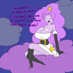 denizen1414 huge_breasts lumpy_space_princess sitting_on_clouds tagme