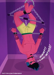 1boy bondage chains demon drewsenr gag gagged humiliation male male_only male_slave malesub solo_male the_surreal_world_of_any_malu tied willen willen_wandillen