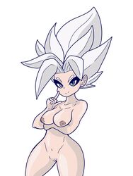 breasts dragon_ball dragon_ball_super dragon_ball_xenoverse dragon_ball_z female female_only goddess goddess_of_heaven naked white_eyes white_hair xenoverse