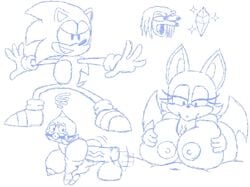 2021 2girls 4_fingers 4boys ambiguous_penetration ball_gag big_ass big_breasts blowjob bondage breasts chao_(sonic) drawing fellatio female ftrashpickle funny huge_breasts humor knuckles_the_echidna large_breasts male mobian_(species) mobian_bat mobian_echidna mobian_hedgehog outercourse paizuri paizuri_lead_by_female rouge_the_bat shortstack sketch sonic_(series) sonic_the_hedgehog straight