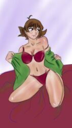 1girls bikini breasts brown_hair female pidge_gunderson short_hair solo tagme voltron voltron:_legendary_defender