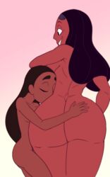 alternate_version_available artist_request ass big_ass connie_maheswaran huge_ass larger_female mother_and_daughter pepipopo priyanka_maheswaran smaller_female steven_universe tagme