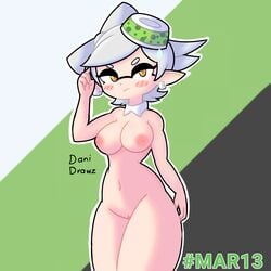 1girls angry big_breasts danidrawz female inkling inkling_girl marie_(splatoon) solo splatoon splatoon_(series) splatoon_2 tagme white_hair white_skin