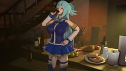 aqua (konosuba) from kono subarashii sekai ni shukufuku wo! by quadraticsfm