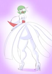 1girls annon anthro big_lips bimbo bimbo_gardevoir earrings gardevoir hair_over_one_eye high_heels hoop_earrings huge_ass huge_breasts lipstick looking_back mega_gardevoir nintendo nipples pokémon_(species) pokemon pokemon_(species) pokemon_rse thick_lips