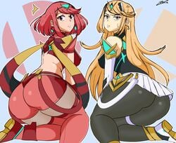 mythra from nintendo by zeromomentai