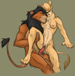anthro brother_and_sister disney erect_penis female furry incest kovu nipples penis pussy rough_sketch tagme the_lion_king the_lion_king_ii:_simba's_pride vitani