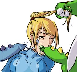 bob bub bubble_bobble crossover female human interspecies male metroid nintendo samus_aran straight taito