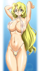 graf_zeppelin large_breasts michelle_cheung pubic_hair read_or_die swimsuit ta152_(graf_zeppelin) tagme