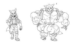 2018 anthro balls balls_expansion big_balls big_bulge big_muscles big_penis bottomwear bulge canid canine clothing expansion footwear fox front_view frown genital_expansion genitals gloves growth hand_on_hip handkerchief handwear huge_balls huge_bulge huge_cock huge_muscles hyper hyper_balls hyper_bulge hyper_genitalia hyper_muscles hyper_penis kerchief male mammal monochrome muscle_growth muscular muscular_anthro muscular_male nintendo pants penis penis_expansion plantigrade shirt shoes solo stagor55 star_fox topwear video_games whiskers