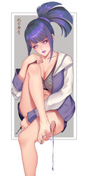 1girls areolae bare_legs barefoot bent_knee big_breasts blush booty_shorts bra breasts cleavage clothed clothing curvaceous curvy curvy_figure feet feet_up female female_focus female_only fishnet_shirt fishnets foot_fetish foot_focus fully_clothed hoodie hyuuga_hinata hyuuga_hinata_(naruto:_road_to_ninja) jacket large_areolae large_breasts leg_lift leg_up legs_crossed legs_up lips lipstick long_hair looking_at_viewer makeup nail_polish nails naruto naruto:_road_to_ninja naruto_(series) naruto_shippuden one_leg_up painted_nails pale-skinned_female pale_skin pinup ponytail purple_eyes purple_hair purple_lips purple_lipstick purple_nail_polish purple_nails purple_toenails short_shorts sitting smooth_skin soles solo solo_female solo_focus thick_thighs thighs tied_hair toenail_polish toenails toes violet_eyes voluptuous wide_hips xiumu_bianzhou