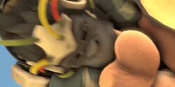 3d 69 animated ass bara blizzard_entertainment boner bouncing_ass bouncing_balls erection fellatio furry gay gay_sex gorilla huge_ass huge_cock human_on_anthro male_only overwatch penis roadhog rtzero sex thick_ass winston_(overwatch) yaoi