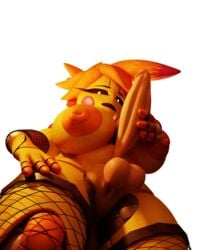 3d fishnets five_nights_at_freddy's five_nights_at_freddy's_2 futa futa_only futanari long_penis looking_down masturbation showbiz_toy_chica stroking_penis toy_chica_(fnaf)