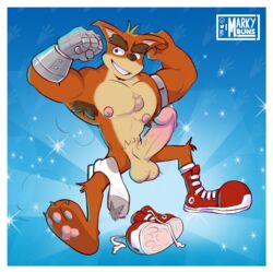 activision anonymous_artist bandicoot bara crash_(series) crunch_bandicoot hi_res male male_only mammal markydraws marsupial video_games