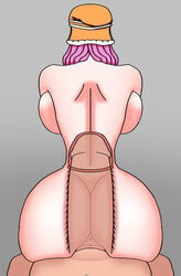 1girls big_ass big_breasts cervical_penetration cervix deep_penetration doggy_style faceless_female faceless_male female from_behind holymonster huge_ass huge_cock impossible_fit jewelry_bonney male one_piece pov thin_waist x-ray