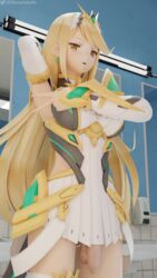 mythra from xenoblade (series) by deepinhale