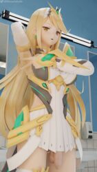 mythra from xenoblade (series) by deepinhale