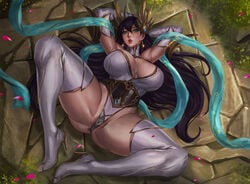 1girls anus armpits big_ass big_breasts big_butt blue_eyes breasts butt divine_sword_irelia ecoas female_only heels high_heels hips huge_breasts irelia_xan labia league_of_legends lips long_hair looking_at_viewer muscular_thighs on_back pale-skinned_female pale_skin partially_visible_vulva plump_labia pose pubic_hair pussy pussy_lips seductive skimpy solo_female swollen_anus thick thick_thighs thighs wide_hips