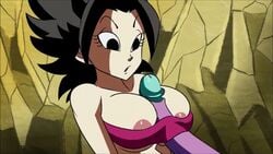 animated caulifla dragon_ball dragon_ball_super funsexydragonball paizuri penis_under_clothes tagme titfuck