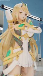 mythra from xenoblade (series) by deepinhale