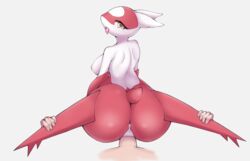 2021 absurd_res anthro anus ass ayzcube big_butt breasts duo faceless_male female female_penetrated genitals heart hi_res latias legendary_pokémon looking_at_viewer looking_back male male/female male_penetrating male_penetrating_female nintendo nipples open_mouth penetration penis pokemon pokemon_(species) pussy sex tongue tongue_out vaginal_penetration video_games