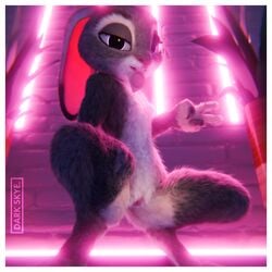 3d 3d_(artwork) absurd_res anthro bedroom_eyes biped claws condom condom_in_mouth covered_nipples darkskye_(artist) digitigrade disney eyelashes female flat_chest fluffy fur furry furry_only genitals gesture grey_body grey_fur hi_res judy_hopps lagomorph leporid long_ears looking_at_viewer mammal narrowed_eyes nude paws presenting presenting_pussy purple_eyes pussy rabbit seductive sexual_barrier_device solo spread_legs spreading thick_thighs v white_body white_fur zootopia