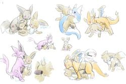 3:2 animal_genitalia animal_penis coiling colored_sketch cum cum_in_pussy cum_inside digital_media_(artwork) digitigrade domination dragon dratini duo eevee eeveelution espeon female female_penetrated feral from_front_position genitals hatiimiga knot lying male male/female male_domination male_penetrating male_penetrating_female missionary_position nintendo on_back on_side penetration penis pokémon_(species) pokemon questionable_consent sex sitting_up spread_legs t_square_position vaginal_penetration video_games