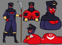 ass big_ass countryhumans countryhumans_girl ech0chamber hat hijab muslim republic_of_turkey spear tape tattoo turkey_(countryhumans) turkish_flag