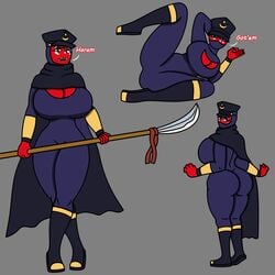 big_ass big_breasts countryhumans countryhumans_girl ech0chamber english_text hijab muslim ok_sign posing republic_of_turkey spear turkey_(countryhumans) turkish_flag