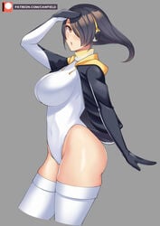 1girls 2021 big_breasts breasts cawfield emperor_penguin_(kemono_friends) kemono_friends leotard penguin solo solo_female tagme thick thick_ass thighhighs tight_clothing