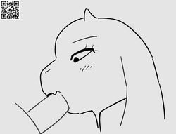 animated fellatio goat jolliu oral oral_sex red_eyes toriel undertale white_fur