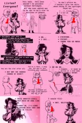 alternate_universe armless big_breasts blush bodily_fluids breasts camera comic cum cum_on_face cum_on_ground english_text female flaccid frisk frisky_(under(her)tail) genital_fluids genitals half-erect hi_res human humanoid machine male mammal mettabyte mettaton_ex page_19 penis robot rule_63 sweat television_screen thewill umbrella under(her)tail undertale video_games