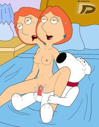 anthro brian_griffin darkdp dog family_guy female human indoors interspecies lois_griffin male multi_head multiverse nude sex straight tagme toony zoophilia