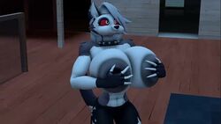 1girls 3d abs animated anthro black_body black_fur breast_growth breasts canid canid_demon demon female fingers furry grey_body grey_fur grey_hair grey_nipples growth hair hellhound helluva_boss lactation loona_(helluva_boss) milk navel nipples red_sclera sound video vivienne_medrano wallacethespideer white_eyes