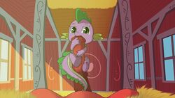 barn big_macintosh_(mlp) dragon gay hay hmmmmidk horsecock my_little_pony smooth_skin spike_(mlp) yaoi