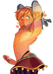 1boy androgynous blonde_hair blue_eyes blush breath_of_the_wild canon_crossdressing crossdressing cum cute_male detached_sleeves disponito erection femboy feminine_male gerudo_link gerudo_sirwal gerudo_top gerudo_veil girly harem_boy hearts_around_head hylian link link_(breath_of_the_wild) male_only necklace nintendo nipples penis precum solo solo_femboy solo_male the_legend_of_zelda topless topless_male trap