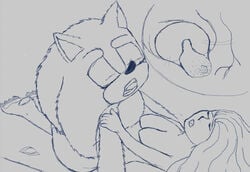 anthro emma_(hedgehogblue02) eulipotyphlan female hedgehog hedgehogblue02 hi_res human male male/female mammal mobian_(species) monochrome penis rough_sketch sega sonic_(series) sonic_the_hedgehog sonic_the_hedgehog_(film) sonic_the_hedgehog_(series)