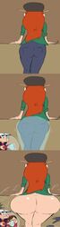 1boy 2girls ass ass_expansion big_ass blush dipper_pines disney disney_channel disney_xd female godalmite gravity_falls huge_ass large_ass mabel_pines male orange_hair redhead smooth_skin tall_image wendy_corduroy white_female