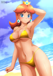 princess daisy from mario (series) by zel-sama