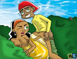 2007 african african_female african_male ass bent_over breasts danny_phantom doggy_style doggy_style_position doggystyle drawn-sex.com female from_behind from_behind_position glasses green_eyes legs lipstick long_hair male melanin nickelodeon nipples penis sex teen_boy tucker_foley ujinko valerie_gray x-ray