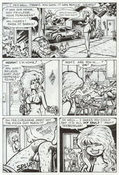 2girls 3boys backsack balls bill_and_ted bill_s_preston_esquire black_and_white bowing cherry_poptart cherry_poptart_(comic) clothed_male_nude_female comic comic_page crossover dialogue larry_welz long_hair male_ass milf mother mother_and_daughter no_color nude_female_clothed_male pepper_poptart pizza pizza_boy pizza_delivery pizza_delivery_boy pizza_delivery_man sex sex_on_table short_hair straight_hair ted_theodore_logan time_travel walked_in_on