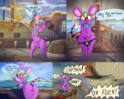 animal_crossing anthro anus ass backsack balls iguanasarecool male_only nintendo penis pirate rod_(animal_crossing) source_request thick_thighs thighs year_request