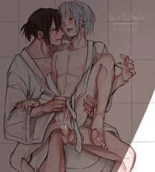 2boys after_shower age_difference anal anal_penetration anal_sex bathrobe cum cum_in_ass cum_while_penetrated danseur_position dark_hair doggy_style_position ear_piercing earring erect_nipples erection exposed_nipples exposed_penis gay handjob human human_only jyu_viole_grace khun_aguero_agnis legs_held_open light_hair male male/male male_on_male male_only masturbating_other older_dom_younger_sub older_man_and_younger_boy older_penetrating_younger open_robe orgasm_from_anal penis_size_difference reach_around sex shower_sex sitting_on_penis size_difference spread_legs stroking_penis tower_of_god twenty-fifth_baam yaoi