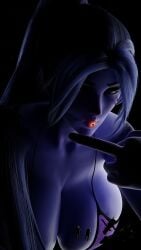 1girls 3d 3d_(artwork) alternate_version_available astronaut big_breasts bikini blowing_kiss cleavage earth female female_focus female_only giantess gigantic_breasts highres huge_breasts kiss large_breasts middle_finger overwatch planet planet_destruction purple_body purple_skin scrag_boy_(model) scrag_widowmaker simplevrmage space spaceship swimsuit widowmaker