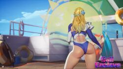 ai_generated ass blonde_female blonde_hair blue_suit blue_thong fantastic_four female invisible_woman_(marvel_rivals) light-skinned_female light_skin marvel marvel_rivals milf sue_storm summer_dress tagme twerking video x_username yallahs80