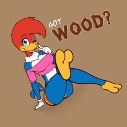 anthro female_only furry scorpdk seductive solo the_woody_woodpecker_show universal_studios winnie_woodpecker woodpecker