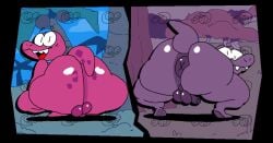 animated anus ass ass_bigger_than_head ass_focus balls big_ass bouncing_ass clapping_cheeks donut_anus first_porn_of_character first_porn_of_franchise gameoverse gay gay_male gif gobbles_(gameoverse) looking_at_viewer looking_back male male_focus male_only penis smile superiorfox tagme twerking x_anus