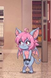 1femboy 1male ai_generated bat blush covering_crotch digital_media_(artwork) digital_painting_(artwork) embarrassed embarrassed_nude_male enm exhibitionism hands_on_crotch light_blue_skin light_pink_hair mammal manoloalejo_(artist) naked naked_femboy naked_male nude nude_femboy nude_male okami23_(artist) parody public_humiliation public_nudity real_background reference shortstack solo_femboy solo_male succubus_tail terry_bat the_amazing_world_of_gumball