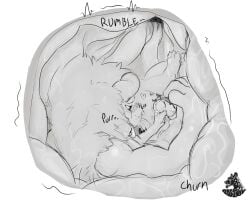 2017 anthro blush breath churn endosoma fap_(sound_effect) felid internal lion looking_pleasured male mammal masturbation nolow nude pantherine panting safe_vore solo tongue tongue_out vore