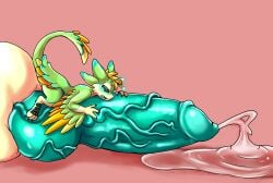 alien animal_genitalia animal_penis antennae_(anatomy) anthro avali balls big_balls big_penis bodily_fluids canine_genitalia canine_penis dark_sclera excessive_genital_fluids excessive_precum feathered_arms feathered_tail feathers genital_fluids genitals hi_res huge_balls huge_penis hyper hyper_balls hyper_genitalia hyper_penis knot male mango_(mango_margs) mango_margs overstimulation overwhelmed penis precum small_but_hung solo tail tears vein veiny_penis